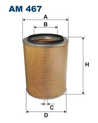 FILTRU AER FILTRON AM 467 - Compatibil cu IVECO, MAGIRUS-DEUTZ