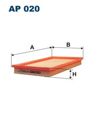 FILTRU AER FILTRON AP 020 - Compatibil cu ISUZU, OPEL, VAUXHALL