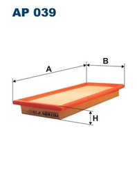 FILTRU AER FILTRON AP 039 - Compatibil cu FIAT