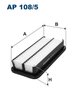 FILTRU AER FILTRON AP 108/5 - Compatibil cu HYUNDAI