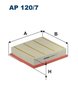 FILTRU AER FILTRON AP 120/7 - Compatibil cu ISUZU