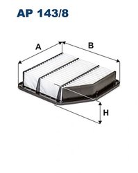 FILTRU AER FILTRON AP 143/8 - Compatibil cu LEXUS, TOYOTA