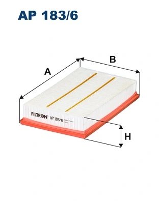 FILTRU AER FILTRON AP 183/6 - Compatibil cu AUDI, CUPRA, FORD, SEAT, SKODA, VW