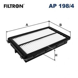 FILTRU AER FILTRON AP 198/4 - Compatibil cu HYUNDAI, KIA