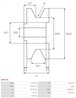 Fulie alternator AS-PL AP0019