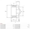Fulie alternator AS-PL AP0019