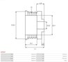 Fulie alternator AS-PL AP0037