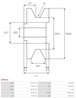 Fulie alternator AS-PL AP0042