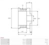 FULIE ALTERNATOR AS-PL AP3010 - Piesa auto compatibila cu mai multe marci