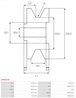 Fulie alternator AS-PL AP4013S