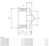 Fulie alternator AS-PL AP4013S