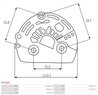 CAPAC PROTECTOR ALTERNATOR AS-PL APC0020 - Piesa auto compatibila cu mai multe marci