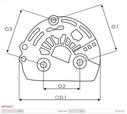 CAPAC PROTECTOR ALTERNATOR AS-PL APC4013 - Piesa auto compatibila cu mai multe marci