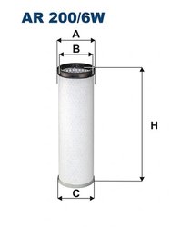 FILTRU AER SECUNDAR FILTRON AR 200/6W - Compatibil cu DEUTZ-FAHR