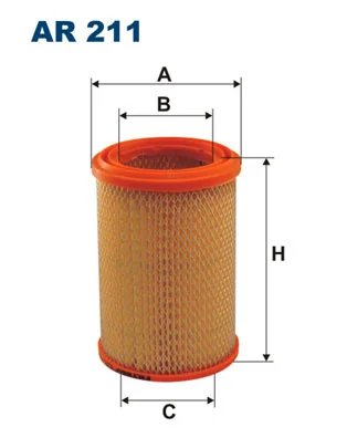 FILTRU AER FILTRON AR 211 - Compatibil cu TRABANT
