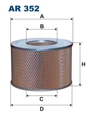 FILTRU AER FILTRON AR 352 - Compatibil cu LEXUS, TOYOTA