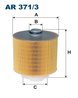 FILTRU AER FILTRON AR 371/3 - Compatibil cu AUDI