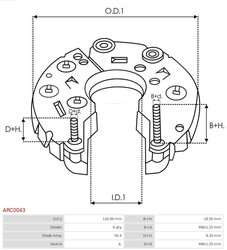 Punte diode AS-PL ARC0043