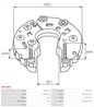PUNTE DIODE AS-PL ARC0089 - Piesa auto compatibila cu mai multe marci
