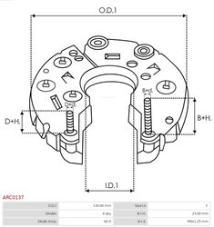 CAPAC PROTECTOR ALTERNATOR AS-PL ARC0137 - Piesa auto compatibila cu mai multe marci