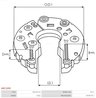 PUNTE DIODE AS-PL ARC1005 - Piesa auto compatibila cu mai multe marci