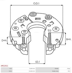 PUNTE DIODE AS-PL ARC2011 - Piesa auto compatibila cu mai multe marci