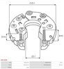 PUNTE DIODE AS-PL ARC3006 - Piesa auto compatibila cu mai multe marci
