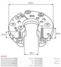 PUNTE DIODE AS-PL ARC4003 - Piesa auto compatibila cu mai multe marci