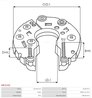 PUNTE DIODE AS-PL ARC5102 - Piesa auto compatibila cu mai multe marci