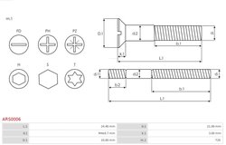 KIT REPARATIE ALTERNATOR AS-PL ARS0006 - Piesa auto compatibila cu mai multe marci