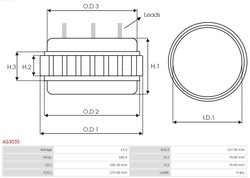 Stator, generator AS-PL AS3035