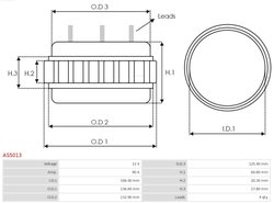 Stator, generator AS-PL AS5013