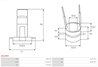 Colector, alternator AS-PL ASL9003