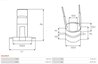 Colector, alternator AS-PL ASL9019