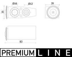 SUPAPA EXPANSIUNE CLIMA MAHLE AVE 142 000P - Compatibil cu MERCEDES-BENZ