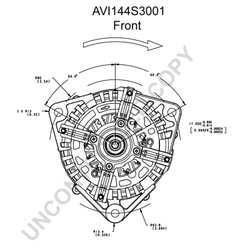 ALTERNATOR PRESTOLITE ELECTRIC AVI144S3001 - Compatibil cu DAF, MAN, MERCEDES-BENZ, RENAULT TRUCKS