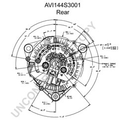 ALTERNATOR PRESTOLITE ELECTRIC AVI144S3001 - Compatibil cu DAF, MAN, MERCEDES-BENZ, RENAULT TRUCKS