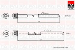 Set suruburi chiulasa FAI AutoParts B2124