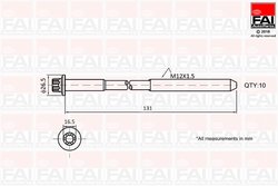 SET SURUBURI CHIULASA FAI AUTOPARTS B896 - Compatibil cu FIAT, MERCEDES-BENZ, NISSAN, OPEL, RENAULT, SAMSUNG, VAUXHALL