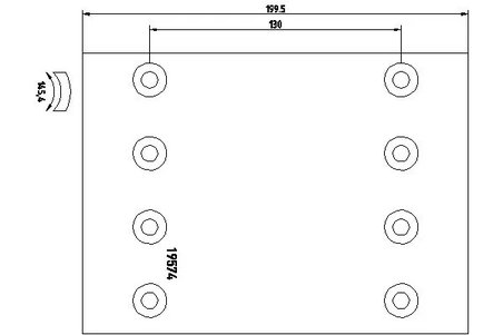 Set garnituri de frictiune frana tambur DON BC801A7340