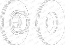 DISC FRANA BERAL BCR119A - Compatibil cu MERCEDES-BENZ