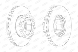 DISC FRANA BERAL BCR120A - Compatibil cu MERCEDES-BENZ