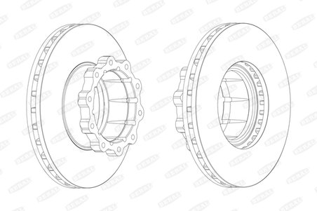 DISC FRANA BERAL BCR120A - Compatibil cu MERCEDES-BENZ