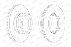 DISC FRANA BERAL BCR143A - Compatibil cu MAN