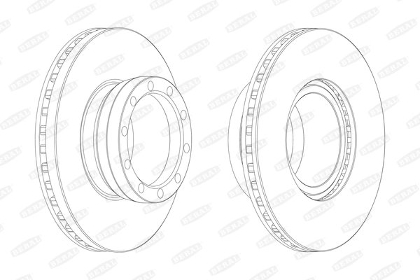 DISC FRANA BERAL BCR143A - Compatibil cu MAN