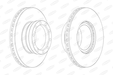 DISC FRANA BERAL BCR143A - Compatibil cu MAN