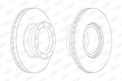 DISC FRANA BERAL BCR146A - Compatibil cu MAN