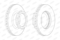 DISC FRANA BERAL BCR147A - Compatibil cu MAN