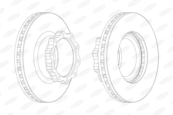 DISC FRANA BERAL BCR147A - Compatibil cu MAN