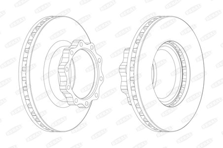 DISC FRANA BERAL BCR147A - Compatibil cu MAN